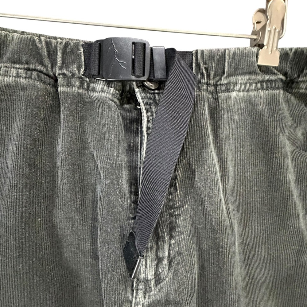Gramicci Corduroy Pants Mens L Gray Belted Tapered Outdoor Hiking Gorpcore Climb - Picture 3 of 15